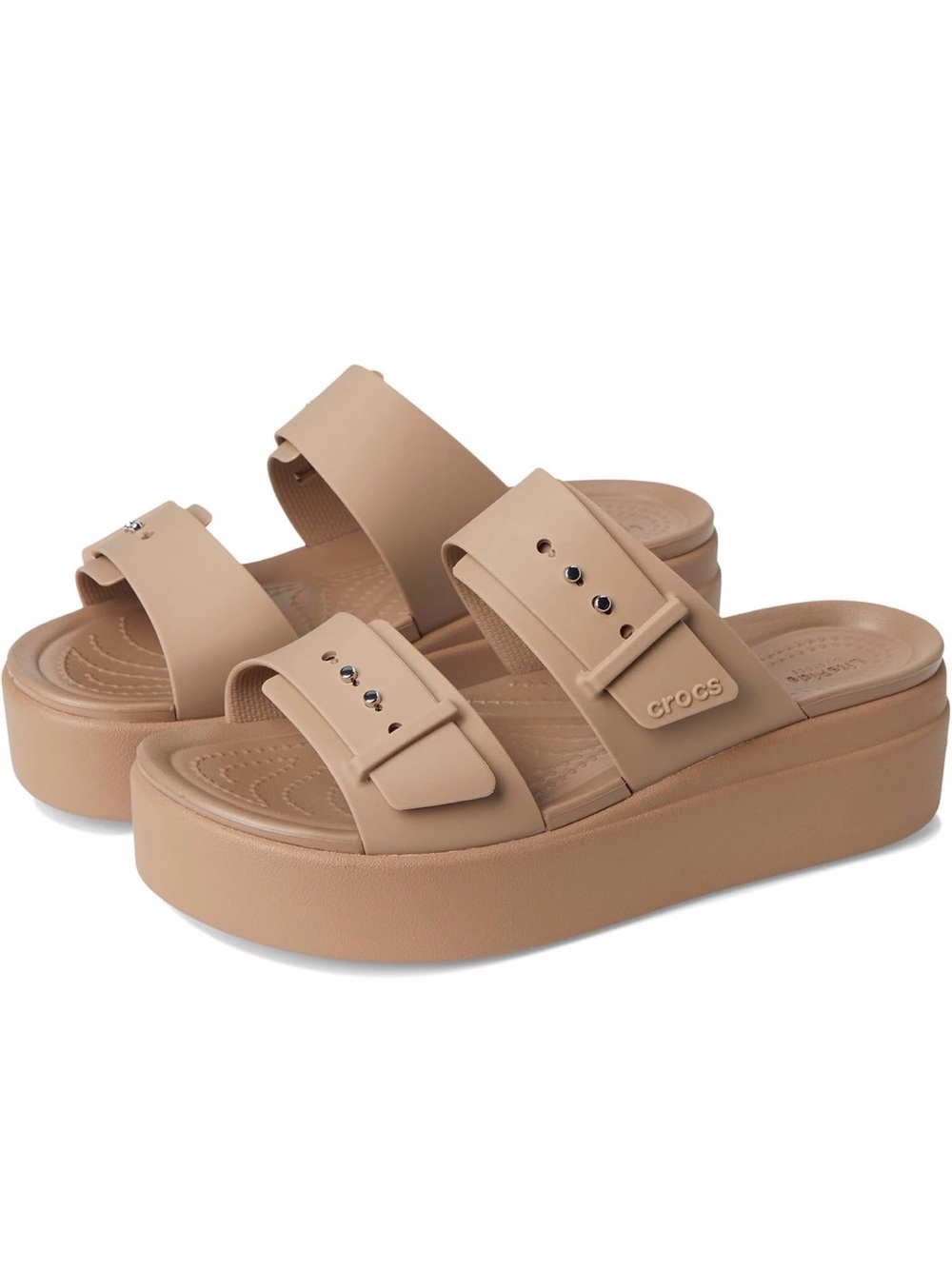 CROCS Women's Brooklyn Tan Platform Sandals